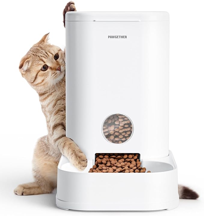 PAWGETHER® Gravity Cat Feeder, Self-Dispensing Food