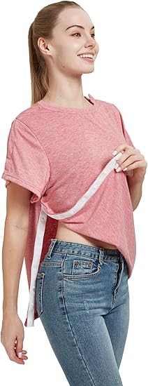 Post Shoulder Surgery Shirt, Women's Short Sleeve Shirt