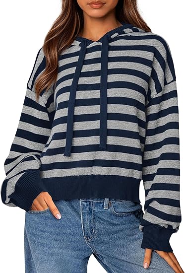 PRETTYGARDEN Womens Striped Sweaters 2025