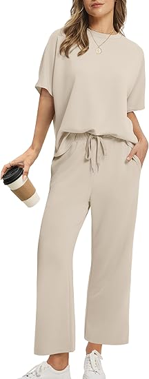 ampeel Two Piece Sets for Women Summer Outfits